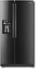 Samsung - 25.6 Cu. Ft. Side-by-Side Refrigerator with Thru-the-Door Ice and Water - Black-Front_Standard