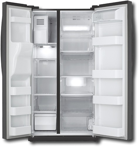 Best Buy: Samsung 25.6 Cu. Ft. Side-by-Side Refrigerator with Thru-the ...