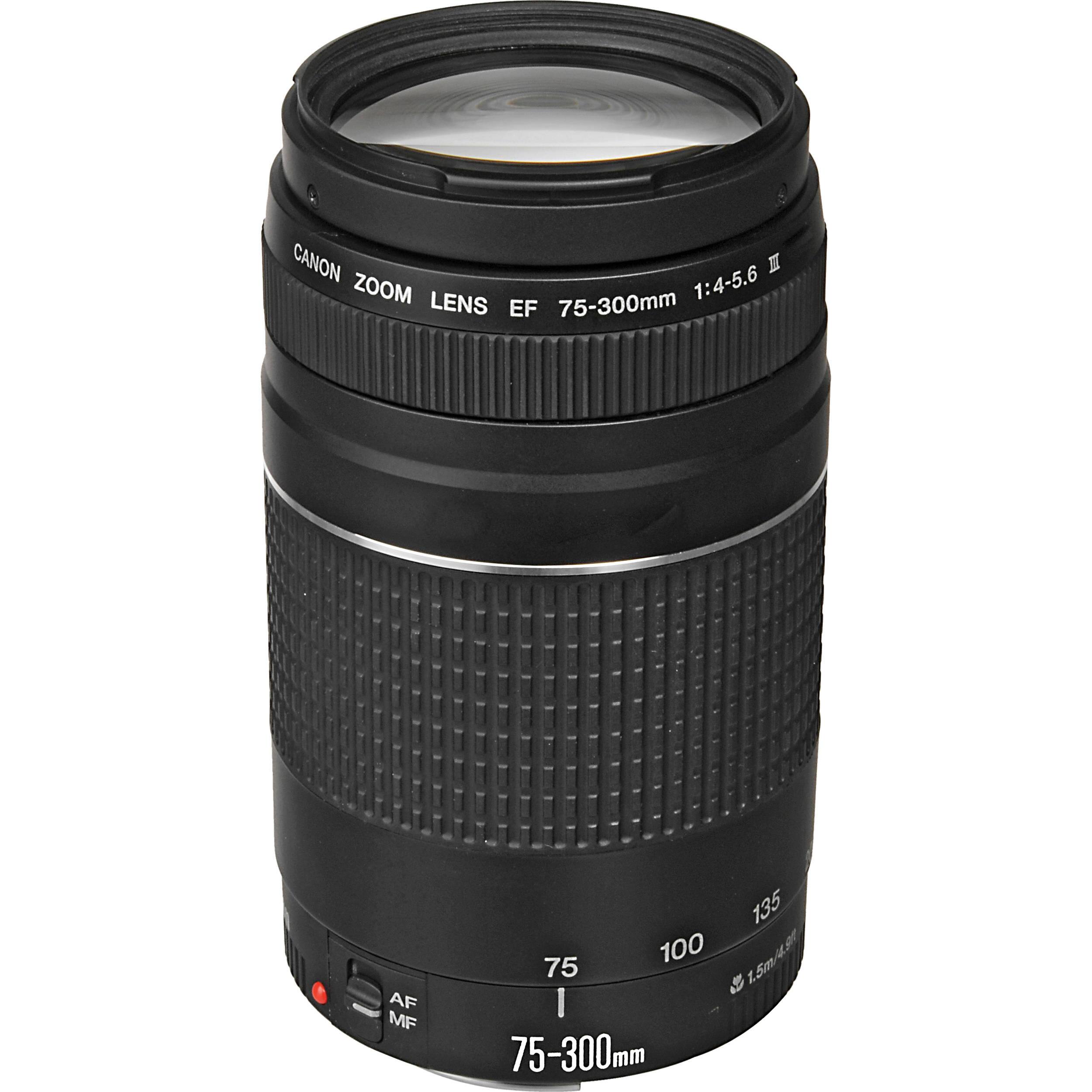CANON ZOOM 1:4-5.6 LENS EF 75-300mm  
AF MF  
135 75 100 1.5m I 75-300mm