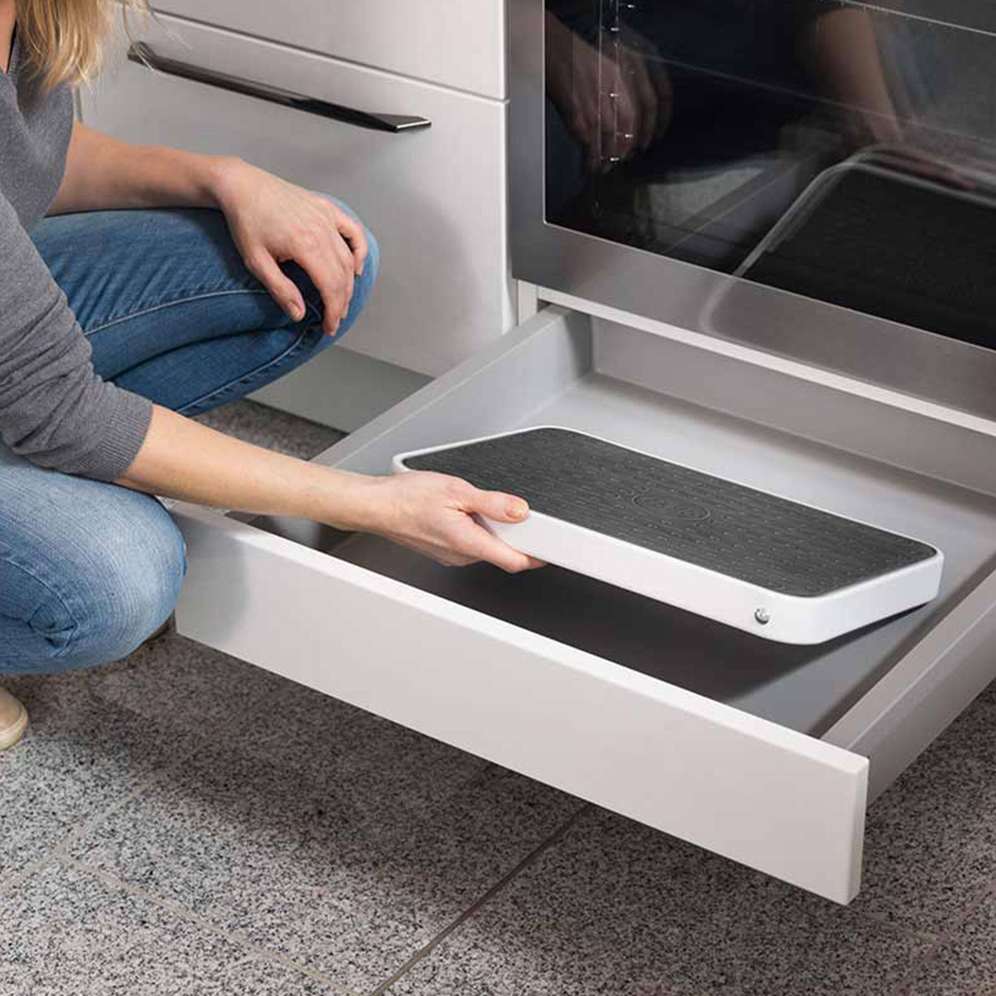 Alt View 5. Hailo - Hailo Folding Step Stool, OneStep Compact Platform, Non-Skid, 330 Lbs Capacity - Black, White.