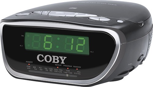Coby Digital Am Fm Dual Alarm Clock, Dual Alarm Clock Radio Cd Player