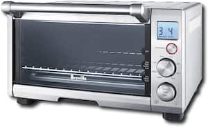 Breville - the Compact Smart Oven Toaster/Pizza Oven - Brushed Stainless Steel - Front_Zoom
