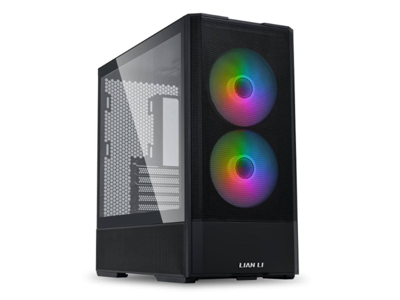 Alt View 8. Lian Li - LIAN LI LANCOOL 207RX ATX RGB Case, 2x140mm ARGB + 2x120mm PWM Fans, Tempered Glass (Black) - Black.