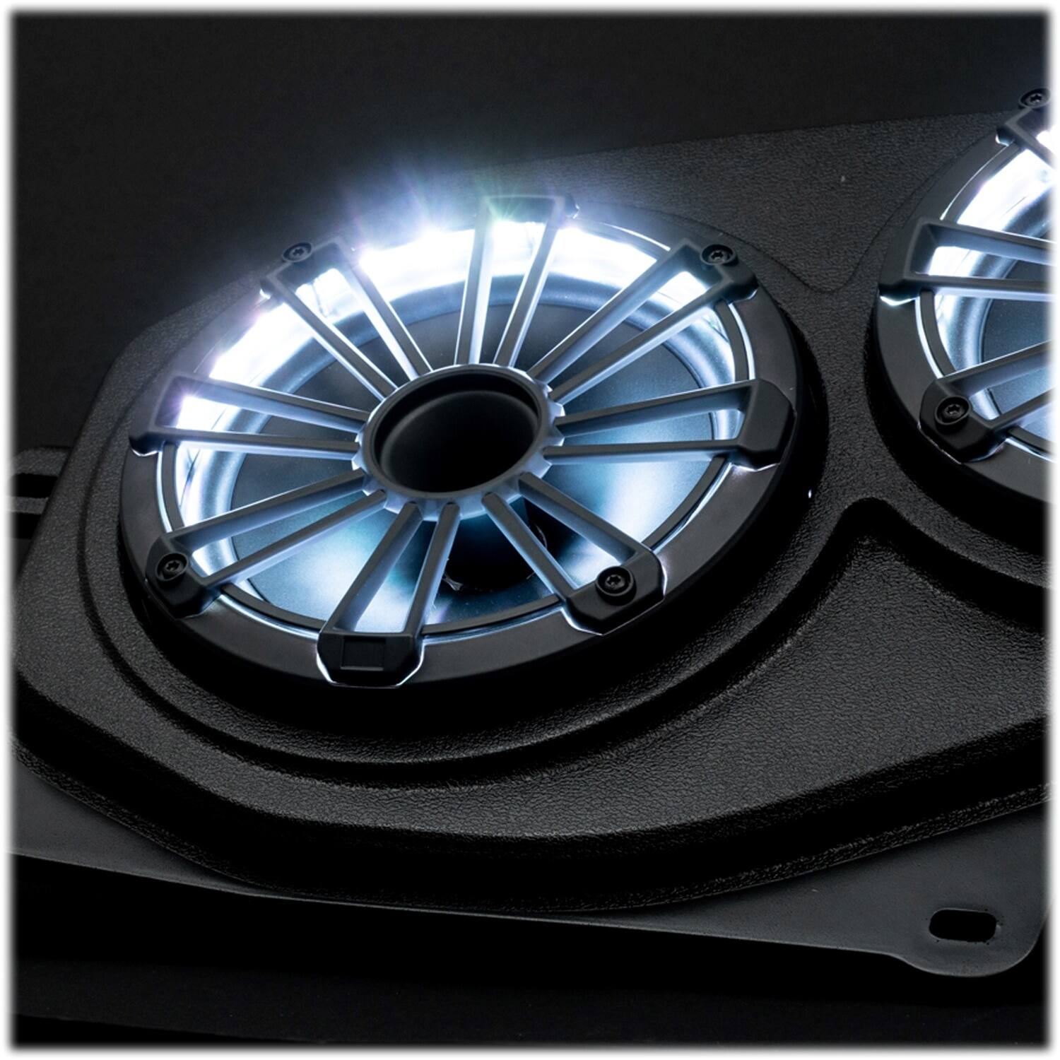 Alt View 22. MB Quart - Tuned 8" Compression Horn Car 4-Speaker Kit with RGB LED Lighting for Jeep Wrangler JL and Gladiator JT Vehicles - Black.