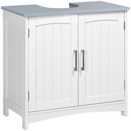 Pedestal Sink Storage Cabinet, Under Sink Cabinet with Double Doors, Modern Bathroom Vanity Cabinet