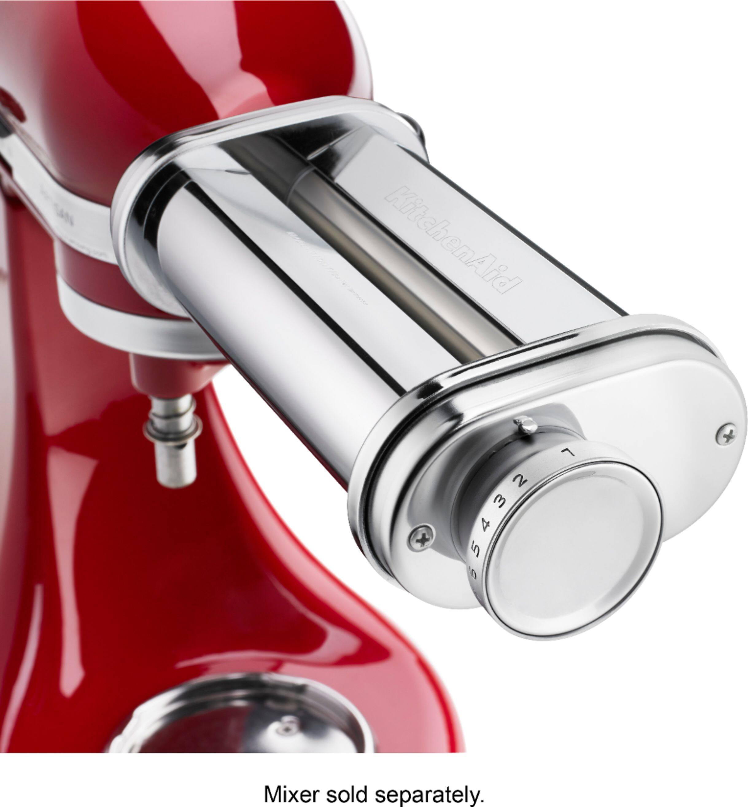 Alt View 11. KitchenAid - KSMPSA Pasta Sheet Roller for Most KitchenAid Stand Mixers - Silver.