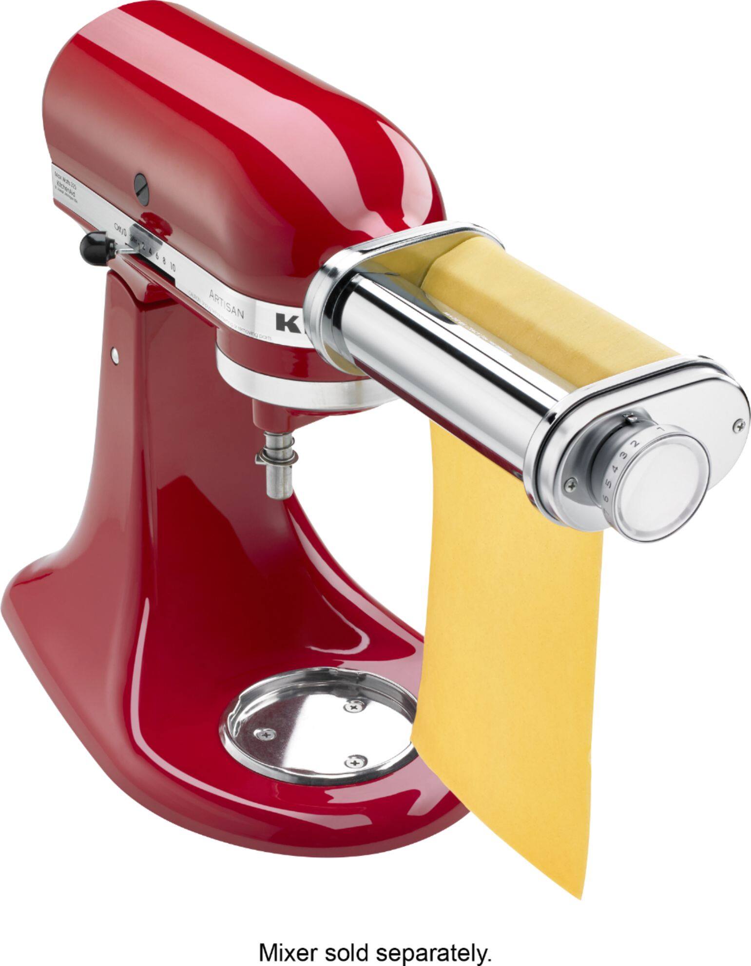 Alt View 12. KitchenAid - KSMPSA Pasta Sheet Roller for Most KitchenAid Stand Mixers - Silver.