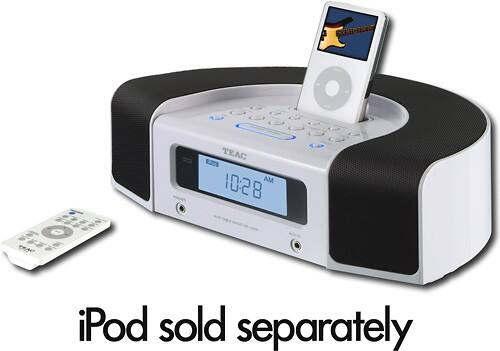 Best Buy: Teac Clock Radio with Apple® iPod® Dock White SR-L230IW