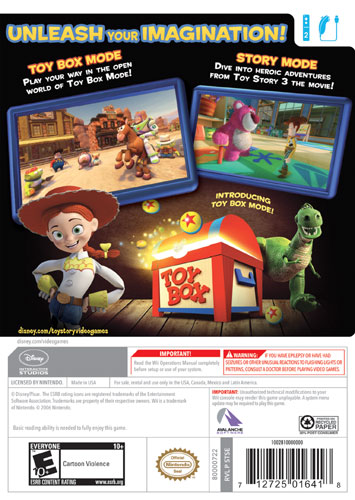 Disney Pixar Toy Story 3 Nintendo Wii