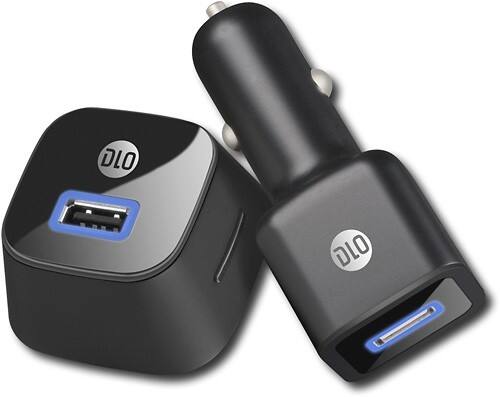 Front Standard. DLO - USB Power Pack - Black.