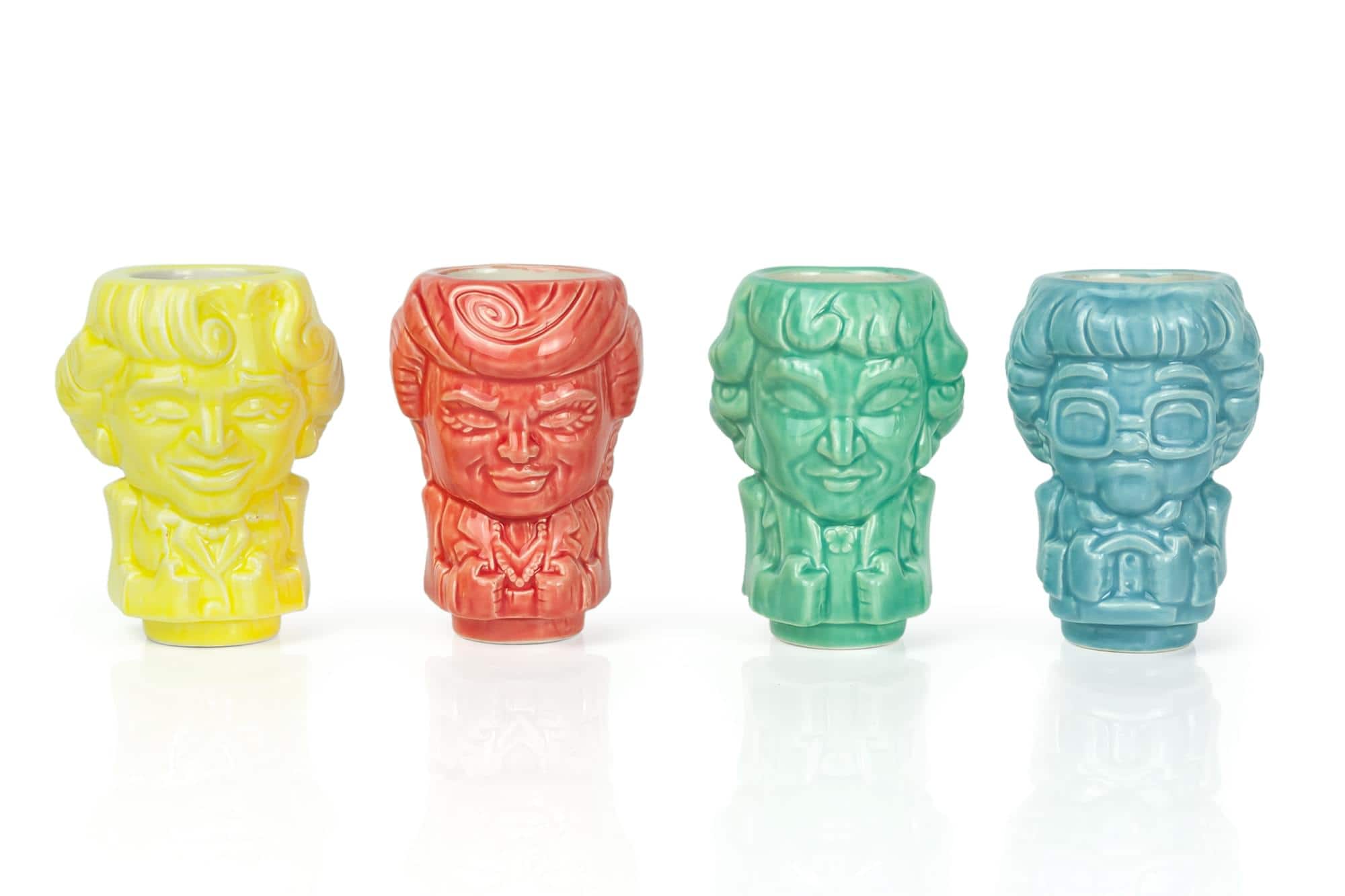 ThinkGeek - Geeki Tikis The Golden Girls Ceramic 2 Ounce Muglet Mini 3 Inch Glasses Set Of 4 Toynk Exclusive - Multi-Colored price history on PriceWatchPro