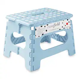 Casafield - Folding Step Stools with Handle - Light Blue