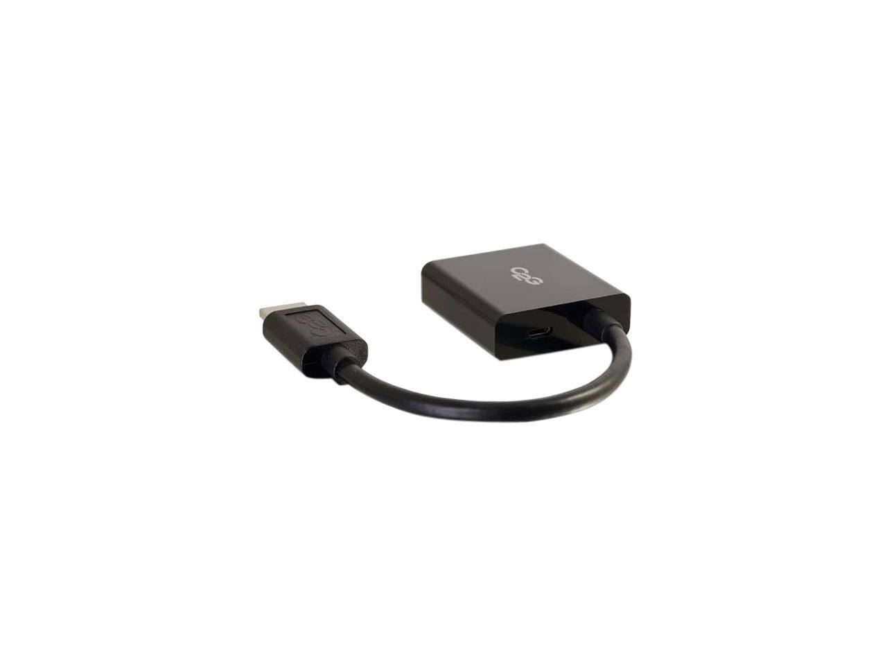 Alt View 3. Cables to Go - C2g 8In Hdmi To Vga Adapter Converter Dongle - Black.
