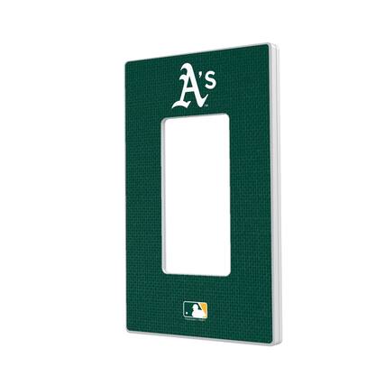 Front. Keyscaper - Athletics Solid Single Rocker Light Switch Plate - Multicolor.