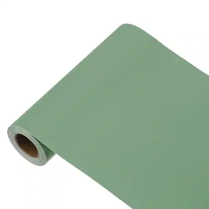 Front. Unique Bargains - Decorative Peel and Stick Wallpaper 197"x5.9" Solid Color Vinyl Self Adhesive for Home Wall Covering - Grass Green.