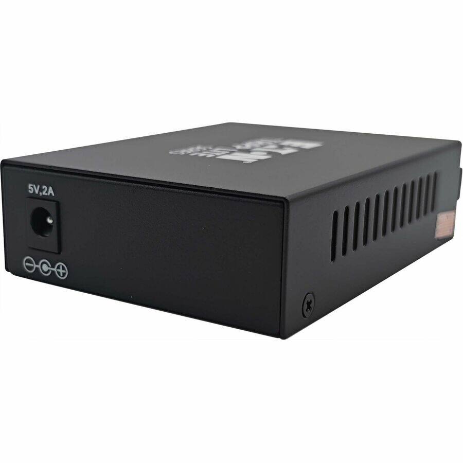 Alt View 3. Tripp Lite - Tripp Lite series N784-MDC-6SCSC Fiber Optic Mode Converter - 0.9" Height x 2.9" Width x 4.3" Depth - Black - Metal Box - Black.