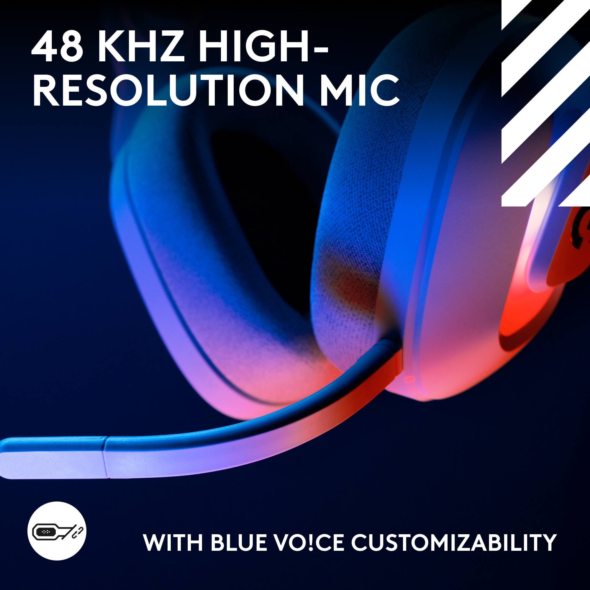 48 KHZ HIGH-RESOLUTION MIC WITH BLUE VOICE CUSTOMIZABILITY