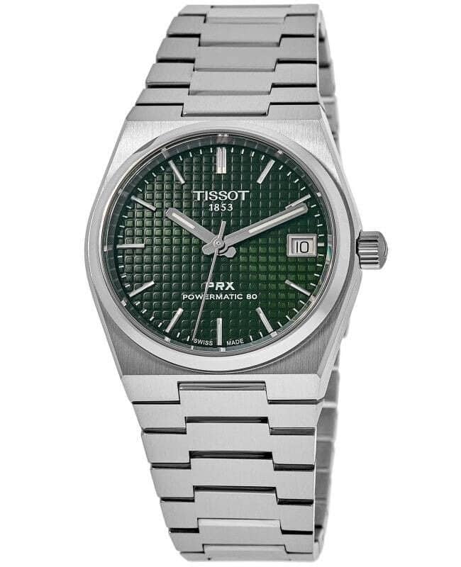 Tissot - PRX T-Classic Powermatic 80 Dial Automatic T137.207.11.091.00 100M Unisex Watch - Green