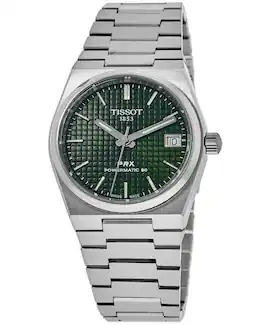 Tissot - PRX T-Classic Powermatic 80 Dial Automatic T137.207.11.091.00 100M Unisex Watch - Green