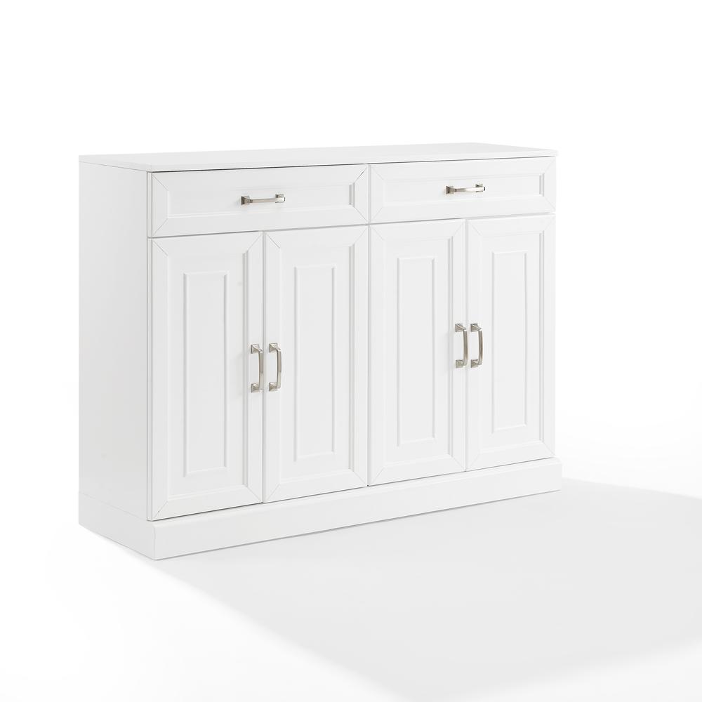 Alt View 4. Crosley Furniture - Stanton Sideboard - White.