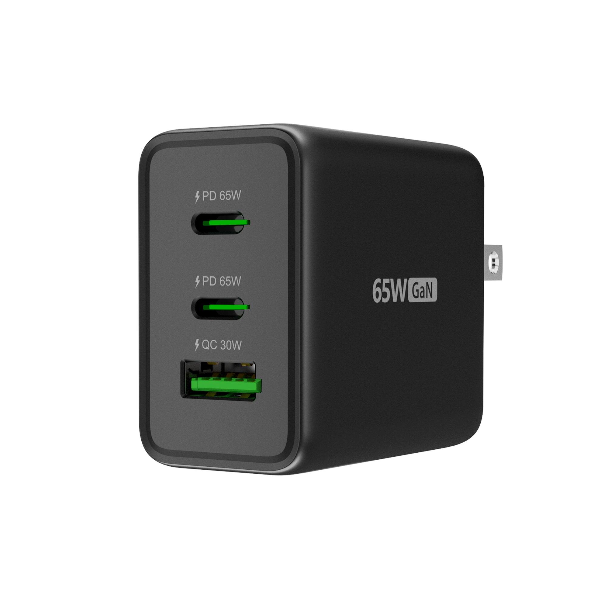 4 PD 65W  
4 PD 65W  
65W GaN  
4 QC 30W