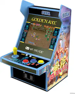 Golden Axe Micro Player: 3 Retro Video Games in 1, Portable Mini Arcade, Sega Classics