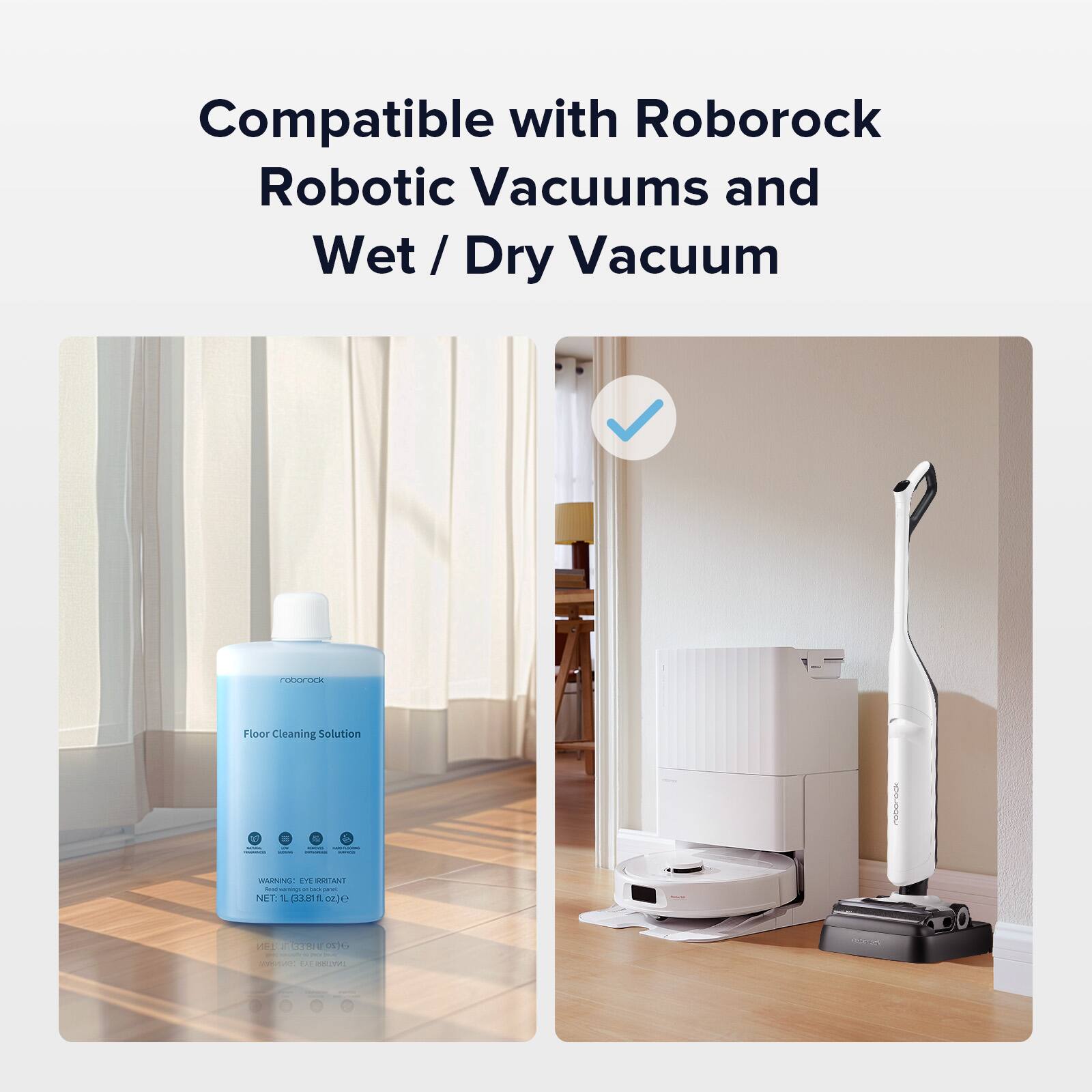 Compatible with Roborock Robotic Vacuums and Wet/Dry Vacuum. Floor Cleaning Solution - MNN ITE SNTANI - Net.