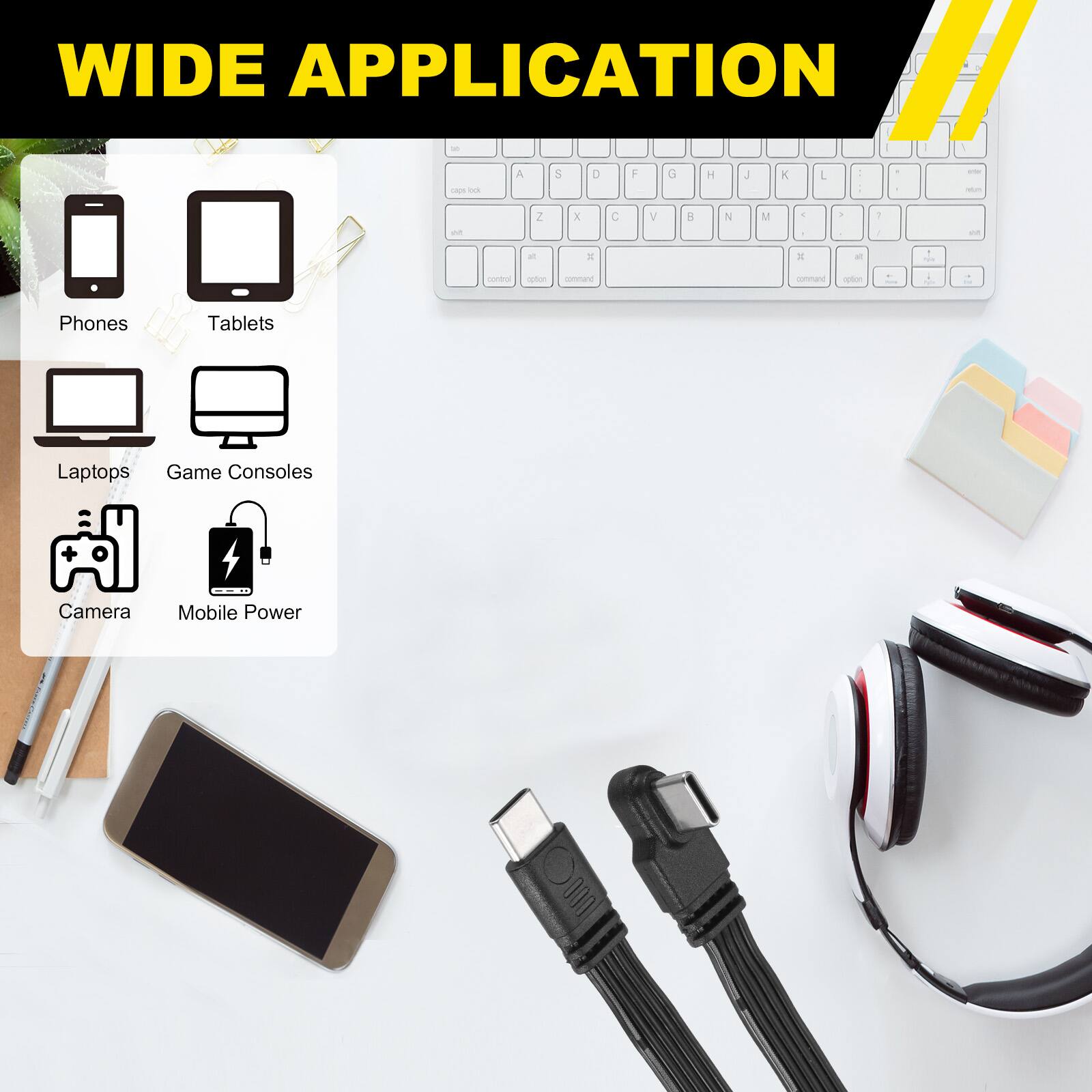 WIDE APPLICATION

- Phones
- Tablets
- Laptops
- Game Consoles
- Camera
- Mobile Power