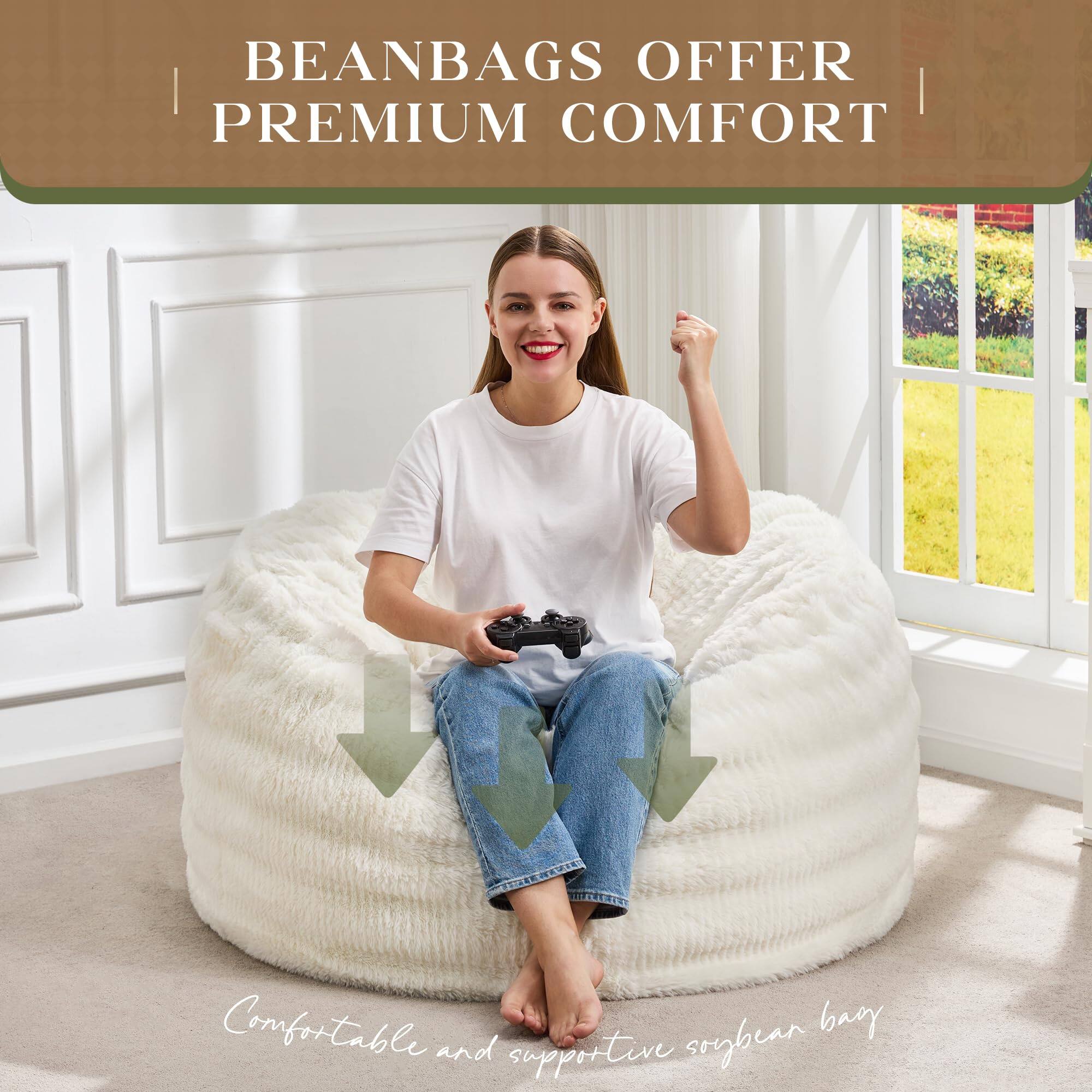 BEANBAGS OFFER PREMIUM COMFORT

Comfortable and supportive soybean bag