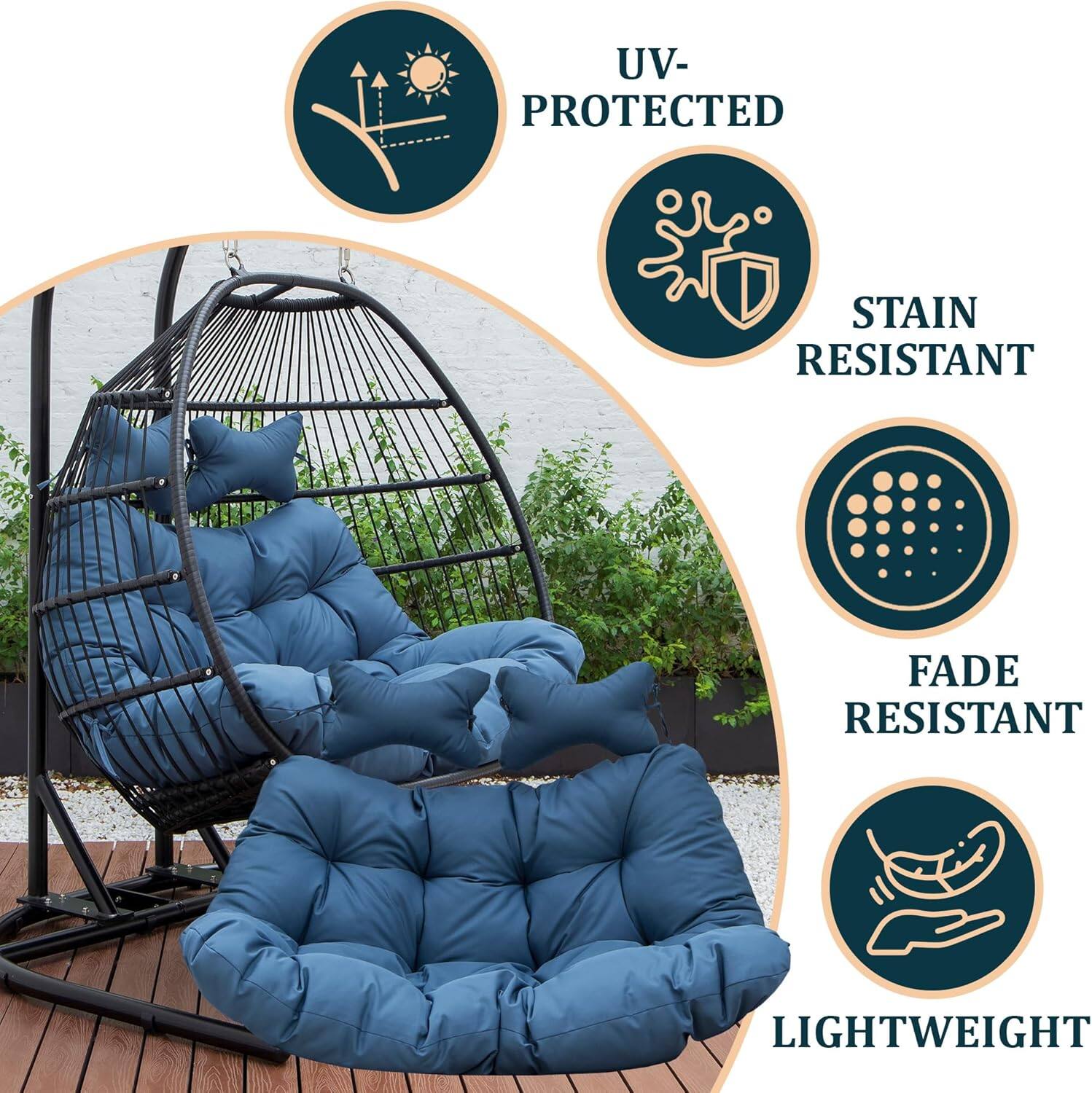 UV-PROTECTED  
STAIN RESISTANT  
FADE RESISTANT  
LIGHTWEIGHT