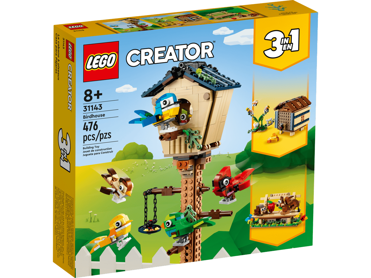 Casa La 31143 para cabane LEGO CREATOR Pjaros LEGO oneosux CREATOR +8 31143 Birdhouse 476 pcs/pzs Building Toy 31 Jouet de construction para Construir Juguete

31 IN EN

Cord

I 182 BUCK EVERY

- - HUNDRAL CHEMOL

COMME DENMAR RECOLATE HUNGARK