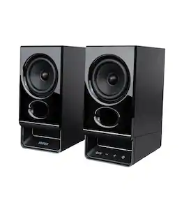 Edifier - R20BT Computer Speakers, 2.75" Drivers, Bluetooth 6.0, Touch Controls, AUX & USB-C Inputs, Ambient Light (Pair) - Black