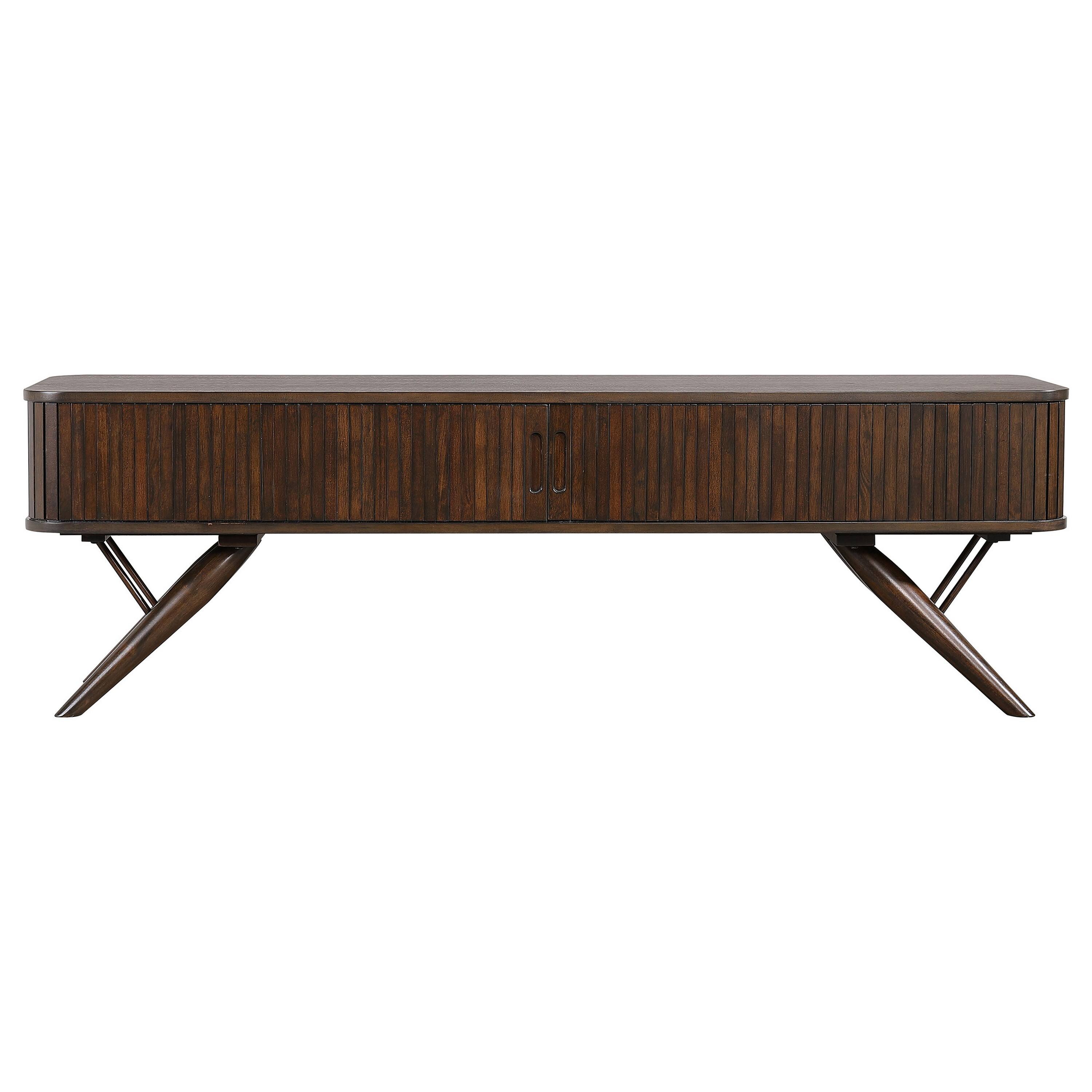 Alt View 2. Manhattan Lane - Simi TV Media Entertainment Console, Rectangular 71 Inch - Brown.