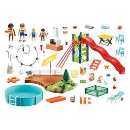 Playmobil - 70987 Pool Party Building Set - Multi-Color