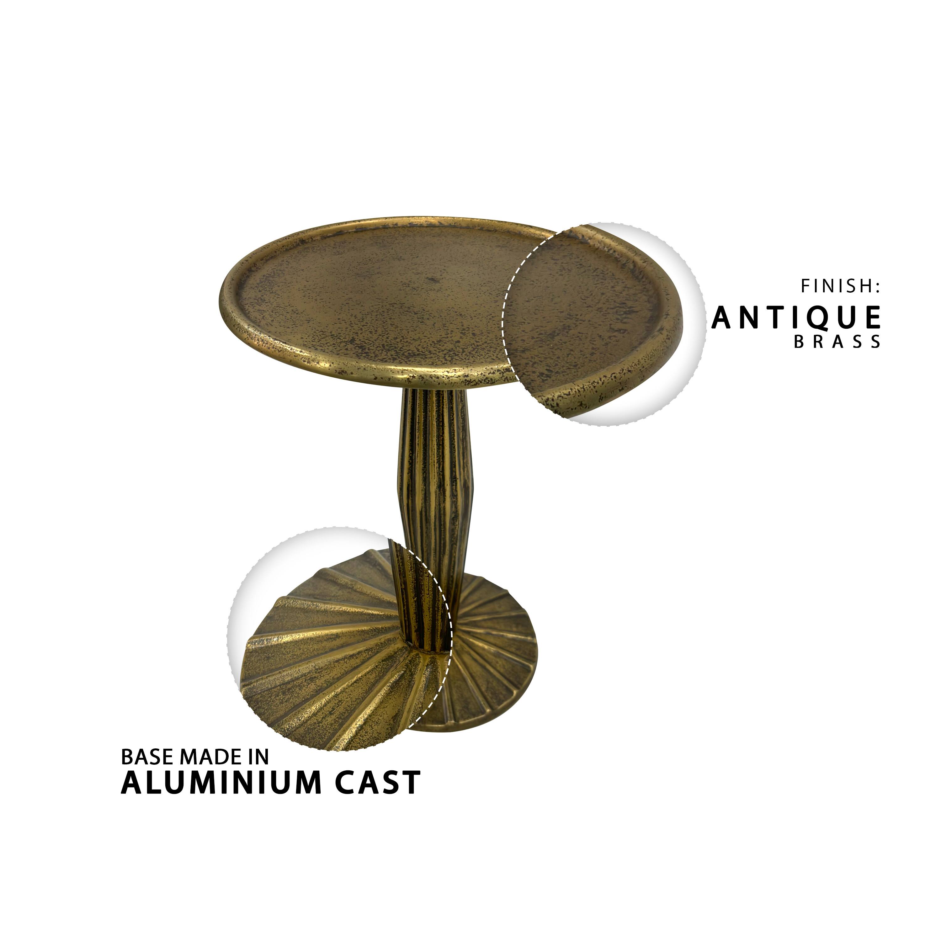 FINISH: ANTIQUE BRASS
BASE MADE IN ALUMINIUM CAST