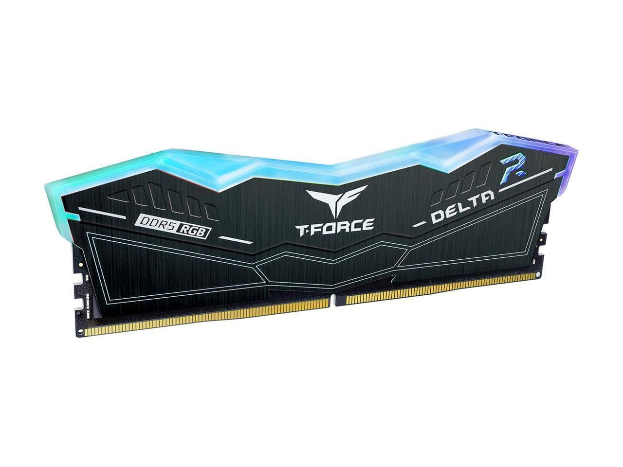 DDR5-6000 32GB(16G×2) Team T-FORCE RGB黒 Team Group Team T Force Delta RGB 32GB (2 x 16GB) 288 Pin PC RAM