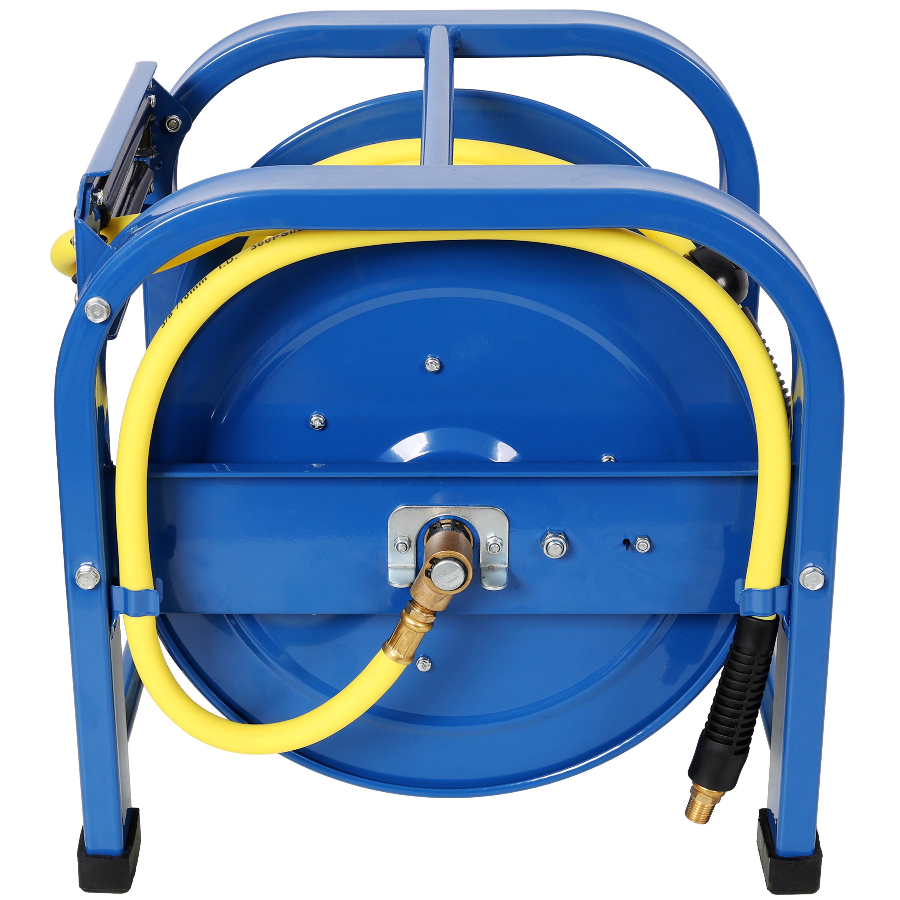 Alt View 1. LOVMOR - 3 8 in x 100 Feet Retractable Air Hose Reel 300PSI Spring Driven Steel.