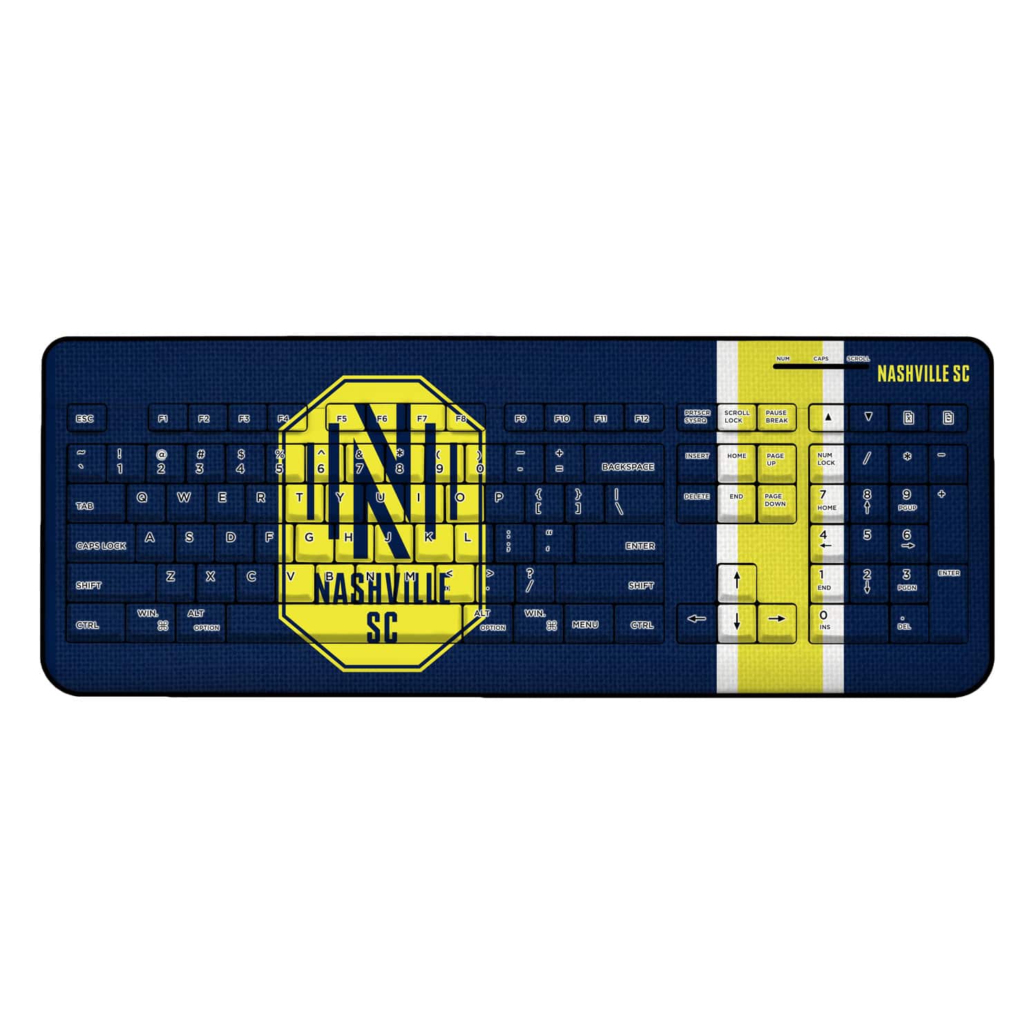 Keyscaper - Nashville SC Team Stripe Wireless Keyboard - Multicolor