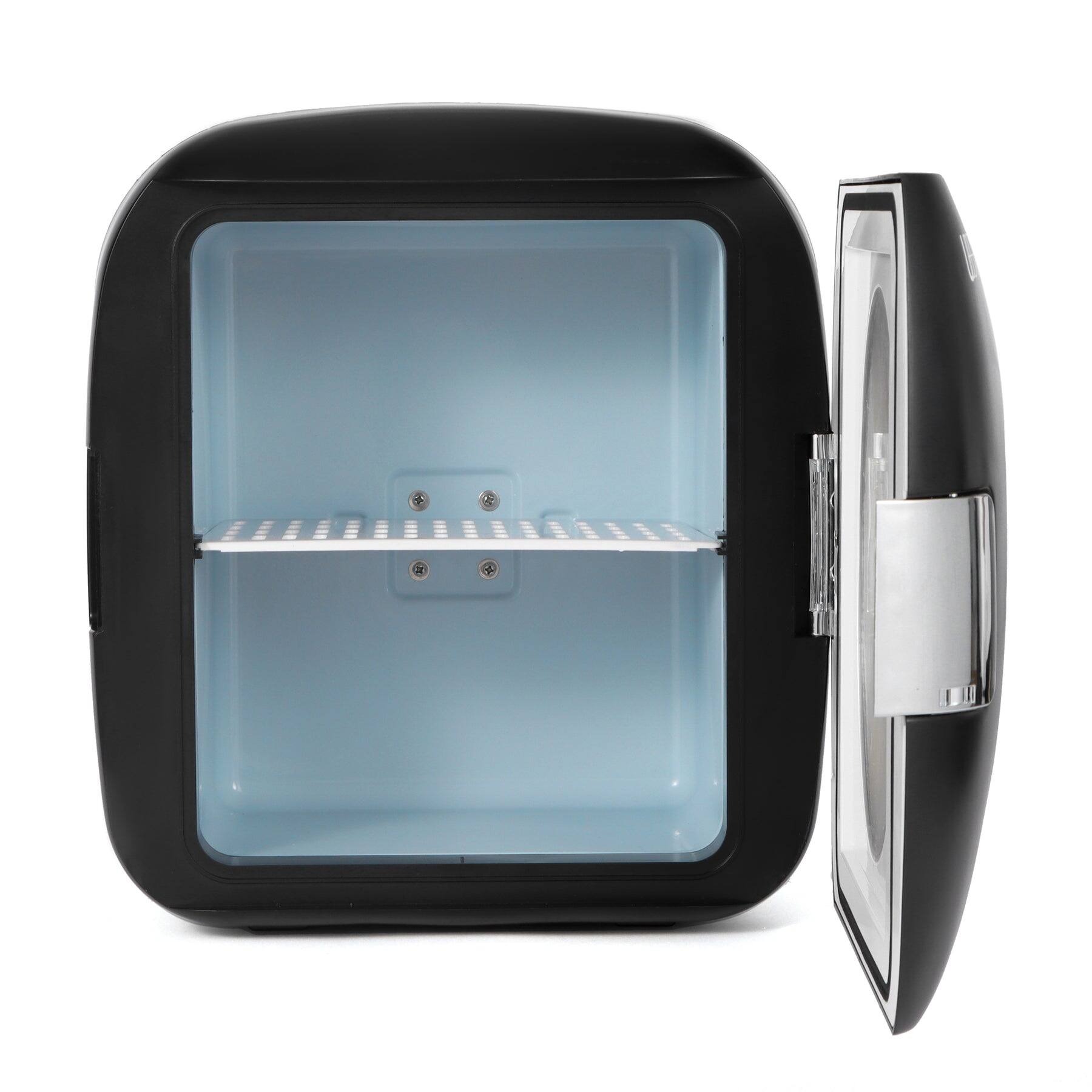 Angle. Uber Appliance - Uber Chill XL 12 Can Mini Fridge - BLACK.