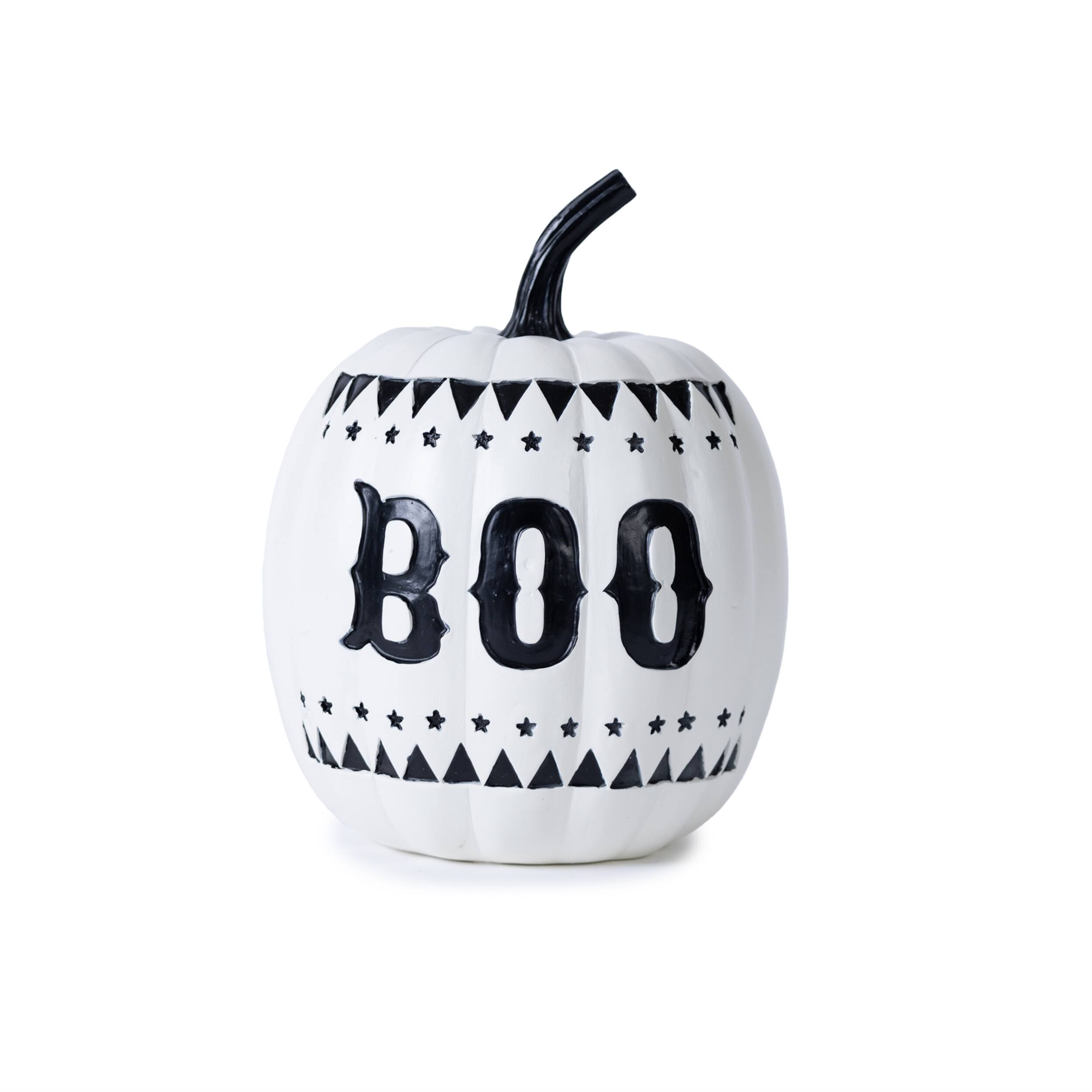 Back. BreeBe - Spooky and Boo Pumpkin (Set of 2) - White, Black.
