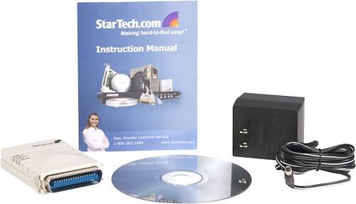 Front Standard. Startech - Parallel Print Server - Beige.