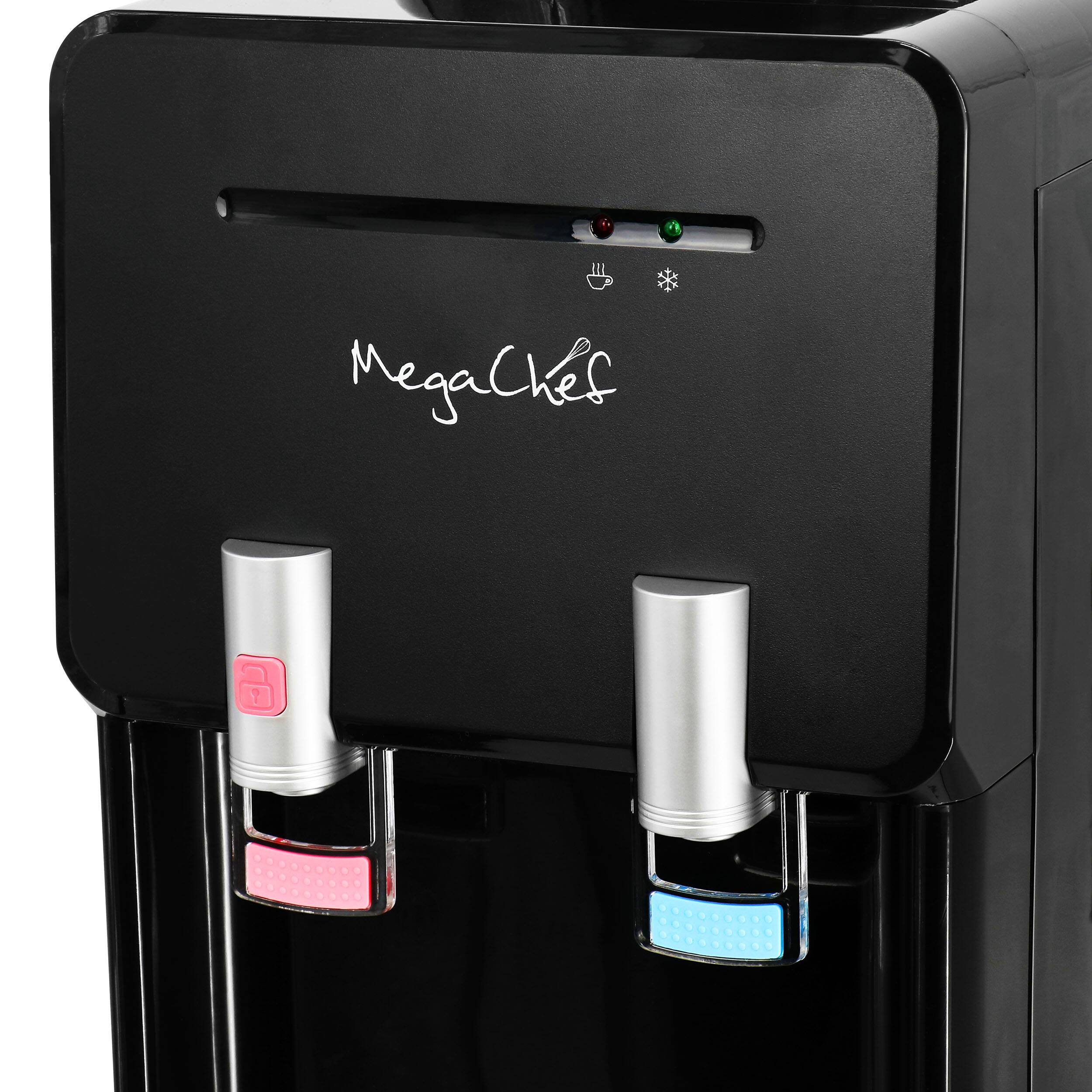Alt View 3. MegaChef - MegaChef Top Load Hot and Cold Water Dispenser - Black.