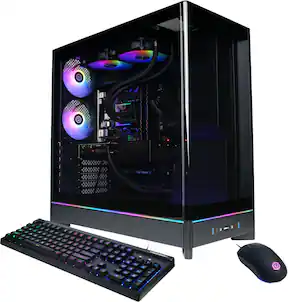 CyberPowerPC - Gaming Desktop - Intel Core i7-14700F - NVIDIA GeForce RTX 5070 12GB - 32GB DDR5 - 2TB PCIe 4.0 SSD - Black