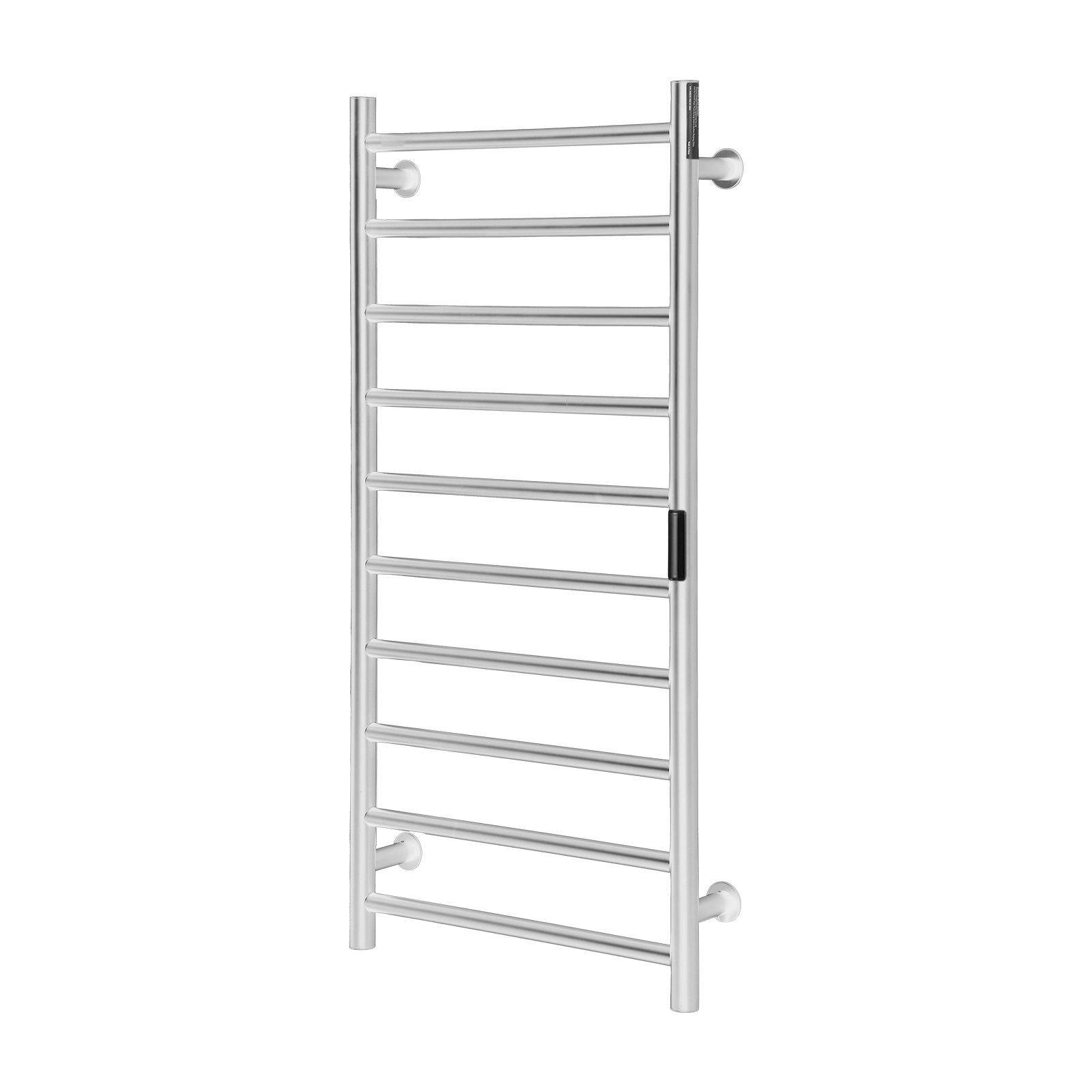 Alt View 10. Glintex - 10 Bars Wall Mounted Towel Warmer Rack, Waterproof Heated Dryer with Timer & 5 Adjustable Heat Levels - Black.