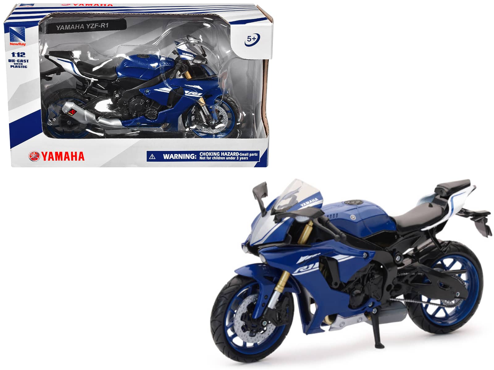 Yamaha YZF-R1 Motorcycle Blue 1/12 Diecast Model by New Ray price history on PriceWatchPro