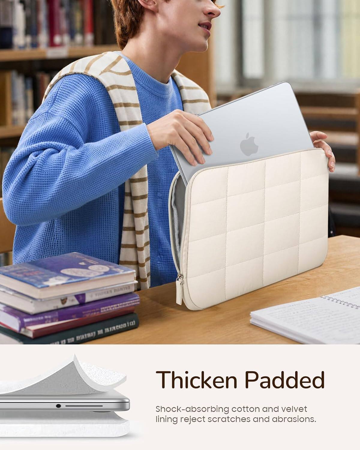 Thicken Padded  
Shock-absorbing cotton and velvet lining reject scratches and abrasions.