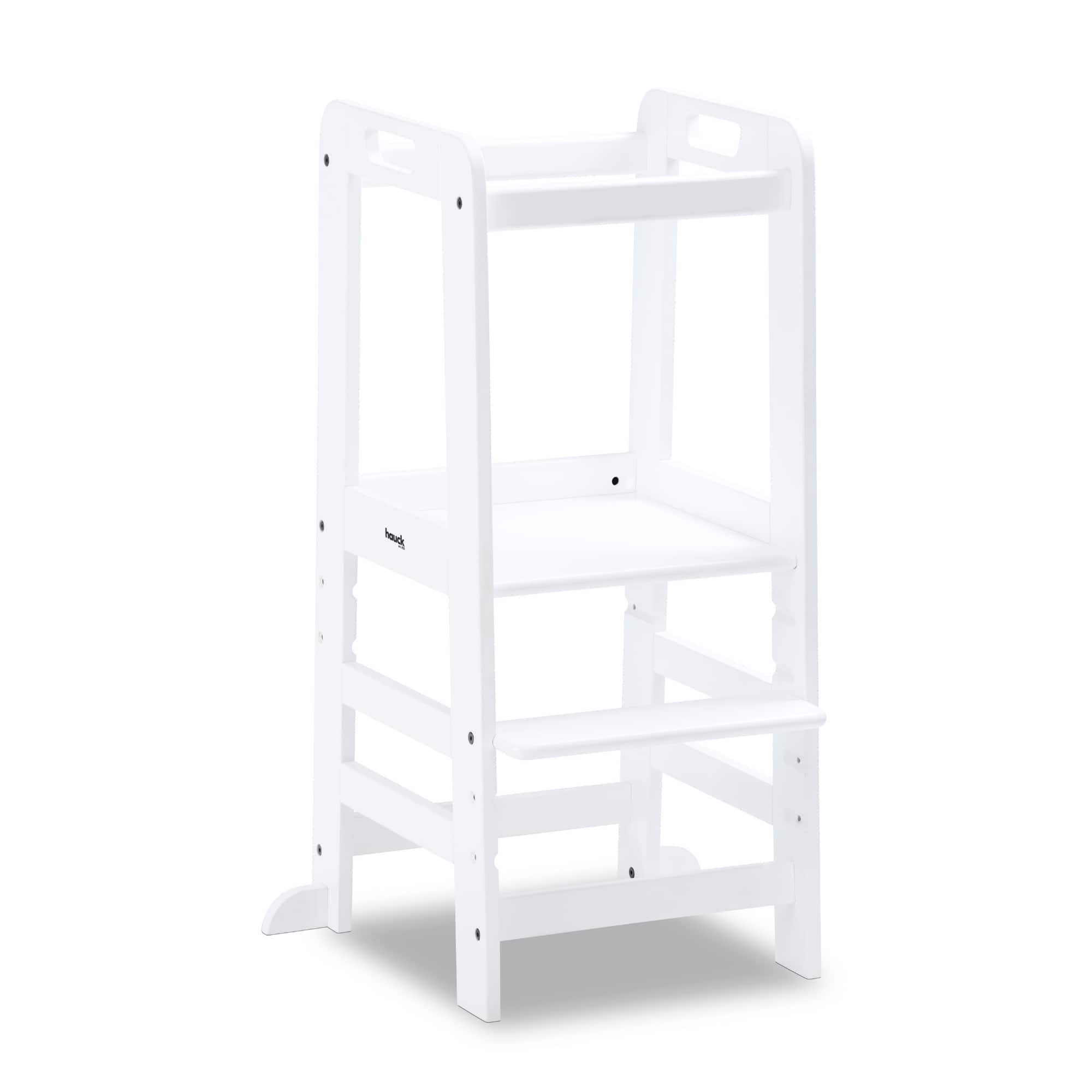 hauck - Learn N Explore Montessori Toddler Tower, Wooden Kitchen Stool - White price history on PriceWatchPro