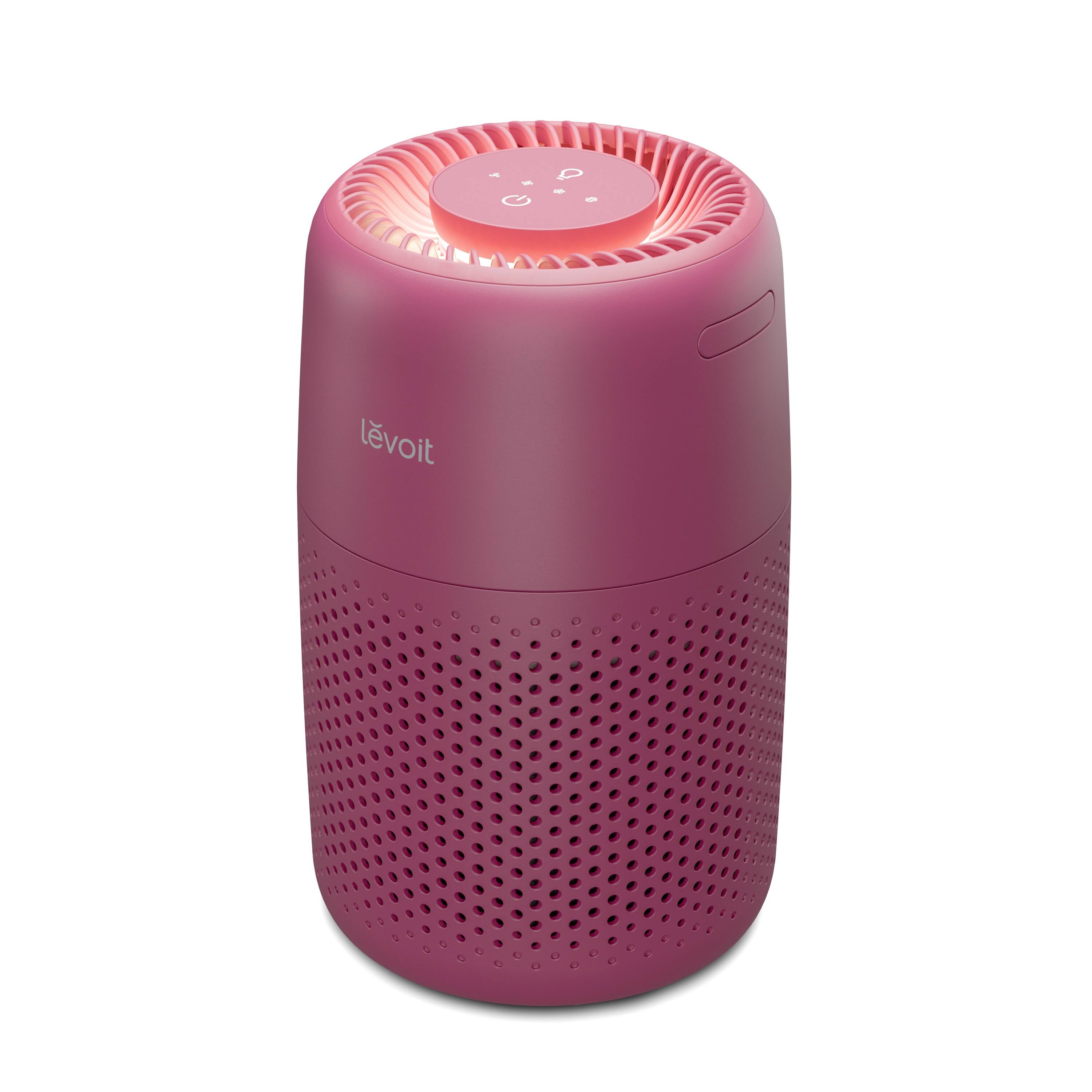 Alt View 1. Levoit - Core Mini with Night Light, 254 sq ft - Maroon.