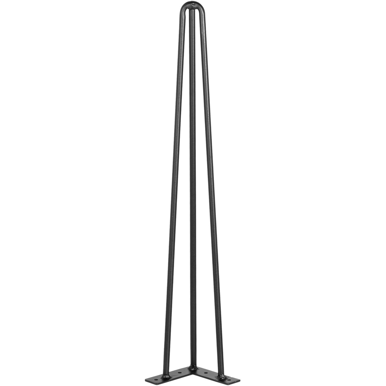 Alt View 5. VEVOR - Hairpin Table Legs 30" Black Set of 4 Desk Legs 880lbs Load Capacity (Each 220lbs) Hairpin Desk Legs - Black.
