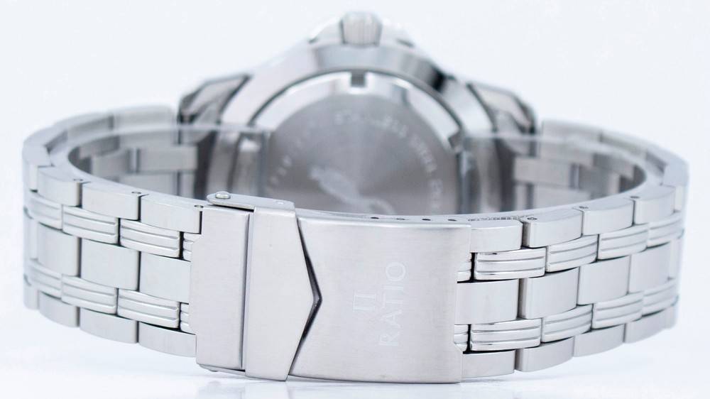 Alt View 2. RATIO - Free Diver Professional 200M Sapphire Quartz 36JL140 Men's Watch - Black.